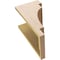 Ekena Millwork 10"W x 10"D x 20"H Wide Mediterranean Rough Cedar Woodgrain TimberThane Corbel, Primed Tan CORUR10X10X20MEDRCPR - alternate 3